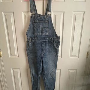 Silver jeans brand overalls.